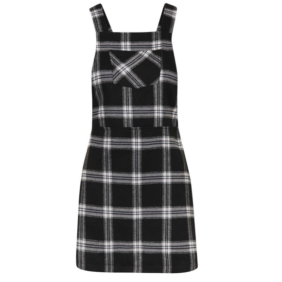 Topshop Dresses & Skirts - Topshop Plaid Overall Dress